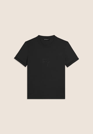 FREDDY T-SHIRT GIROCOLLO CON RICAMO S26WFLT1 N