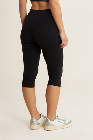 FREDDY LEGGINS 3/4 CON LOGO IN RILIEVO E SCRITTA SULLA GAMBA DONNA WCRP11 N