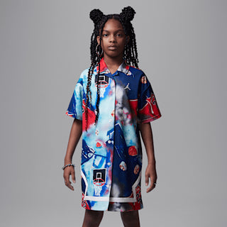 NIKE JORDAN ABITO BROOKLYN POOLSIDE CON GRAFICHE E CHIUSURA CON BOTTONI JR 45D811 572