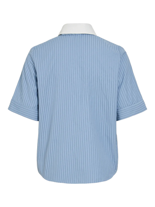 VILA VILA LINNA CAMICIA A RIGHE MANICA 2/4 CON CRAVATTA 14122816 NTB