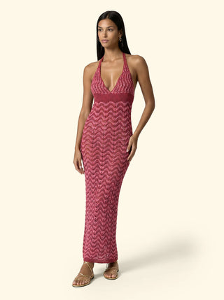 FK Vestito Lungo Donna F**K Fucsia SW0667FX