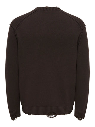 ONLY&SONS TUNE MAGLIONE CON ROTTURE RELAXED FIT 22034238 CFB