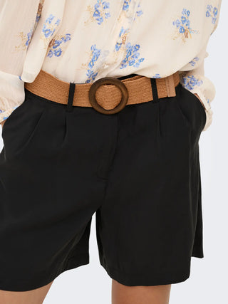 ONLY IBIZA PANTALONCINI CORTI CON CINTURA 15370298 BLK