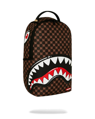 SPRAYGROUND SHARKS IN PARIS WTF BUBBLY BROWN CHECK ZAINO B8634