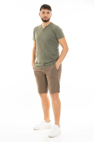 IMPURE MEN'S SHORT SHORTS CHINO IN LINEN BLEND CHS1939 C43