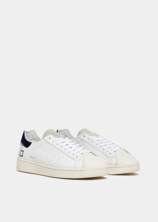 DATE SCARPE BASE CALF WHITE-BLUE UOMO M401-BA-CA-WL