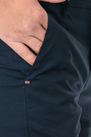 HYPS PANTALACCIO UOMO IN COTONE TECNICO MODELLO MOLFETTA MOLFETTA 21 BLU