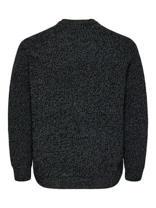 ONLY&SONS MAGLIONE JOIN CON GIROCOLLO 22034670 BLK