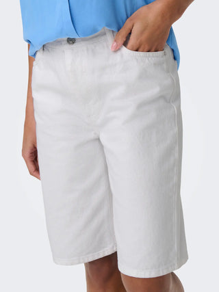 ONLY SONNY SHORTS IN DENIM VITA ALTA 15256709 WHT