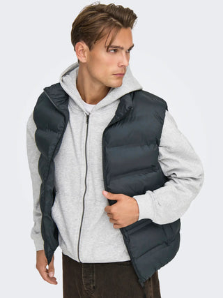 ONLY&SONS UNION SMANICATO IN PIUMA UOMO 22034830 BLK