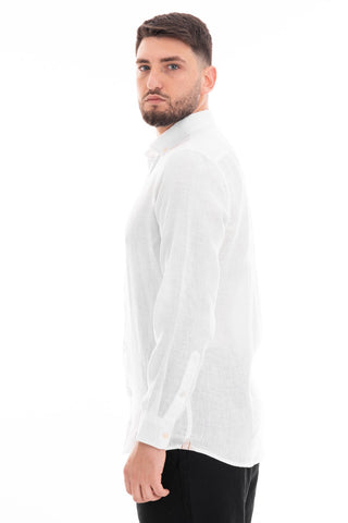 MARKUP CAMICIA MANICA LUNGA 100% LINO MK13004 BNC