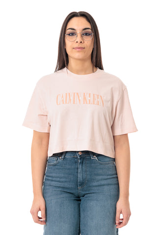 CALVIN KLEIN JEANS VARSITY T-SHIRT WITH CK LOGO WOMEN J225578 TGE