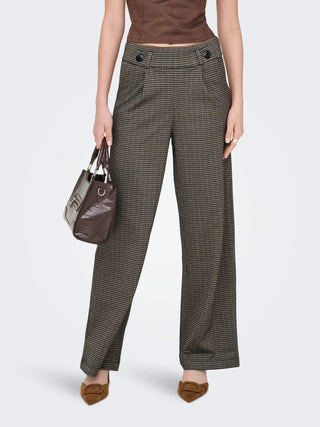 JACQUELINE DE YONG PANTALONI LUNGO A QUADRI GEGGO 15242797 COS