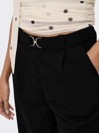 JACQUELINE DE YONG EGGO PANTALONI CON CINTURA 15360117 BLK