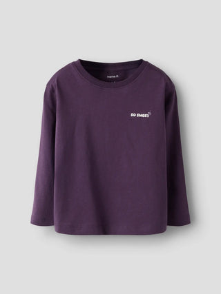 NAME IT T-SHIRT FORINA A MANICHE LUNGHE CON CUP CAKE SULLA SCHIENA 13258655 NVC