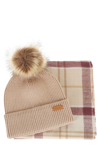 BARBOUR HAT + SCARF SET LGS0054 PU51