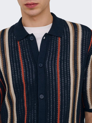 ONLY&SONS LEON CAMICIA RIGATA A MAGLIA 22036679 DKS