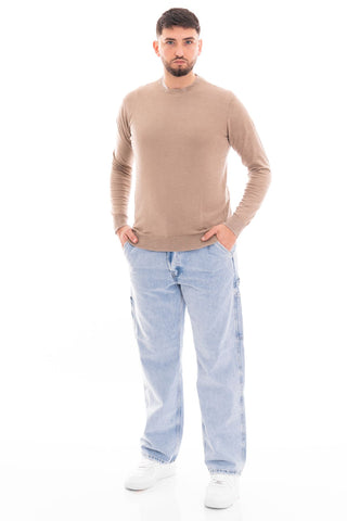 MARKUP ROUND NECK LONG SLEEVE T-SHIRT IN COTTON MK10006 CRD