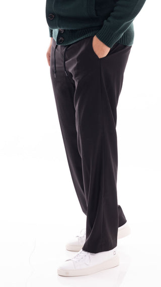 HYPS PANTALONE UOMO ENNA IN FRESCO LANA ENNA 06 NER