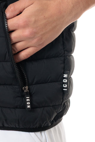 ICON HOODED VEST ICON S2S5J001 BLACK