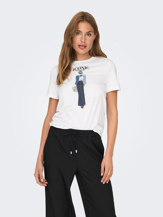 ONLY EMMA PRINTED T-SHIRT WOMEN 15329752 BWI