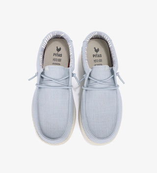 PITAS WALLABY LINEN SCARPA IN TELA WP150 WL AZUL CLARO