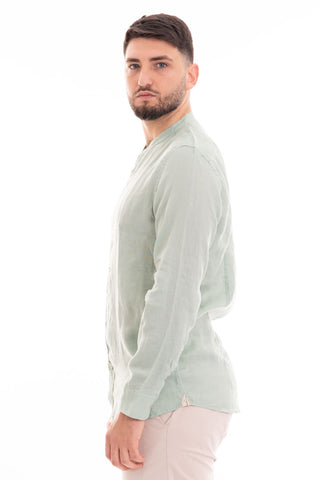 MARKUP CAMICIA MANICA LUNGA COREANA 100% LINO MK13002 VDA