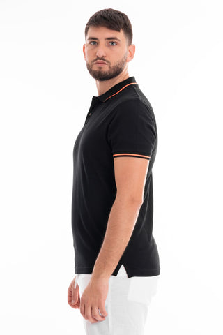 MARKUP SHORT SLEEVE PIQUET POLO MK11003 BLACK