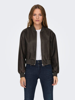 ONLY LEATHER BOMBER JACKET 15314240 CCB