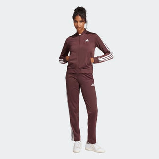 ADIDAS TUTA COMPLETA FELPA ZIP + PANTALONE 3 STRISCE DONNA JD2683
