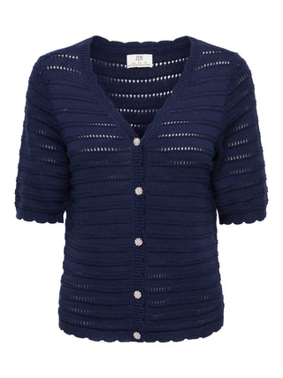 JACQUELINE DE YONG ANJA CARDIGAN CON SCOLLO A V 15366211 BLI