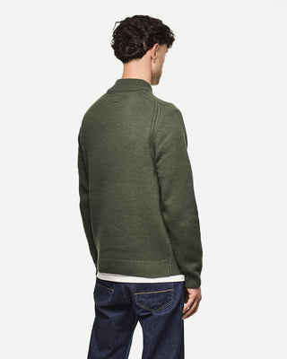 WEEKEND OFFENDER MAGLIONE IN LANA CASTILLOS  CON BOTTONI E PATCH SU MANICA KW3A14 CASTILLOS BLKF