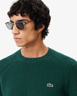 LACOSTE MAGLIONE LACOSTE SPESSO IN LANA CARDATA AH3142 YZP