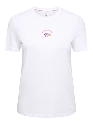 ONLY FOODIE T-SHIRT CON MARSHMALLOW 15316728 BGW