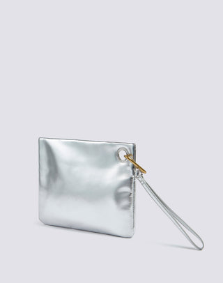 SUNDEK POCHETTE CLUTCH LAMINATA CON LOGO AW416ABPU7LA 186LA