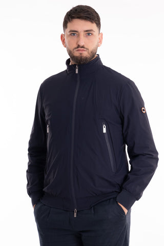 MARKUP BOMBER JACKET WITH ZIP SOFTSHELL STRETCH MK694031 BLUE