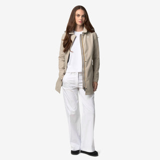 K-WAY MATHY BONDED GIUBBINO LUNGO DONNA K2148BW B2A