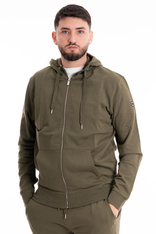MARKUP FELPA CON CAPPUCCIO E ZIP MK12002 MLR