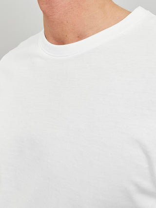 JACK&JONES T-SHIRT BASIC IN COTONE ORGANICO 12156101 WHT