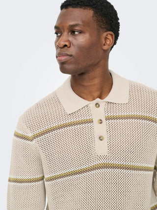 ONLY&SONS SEJR POLO IN MAGLIA RIGATA 22037085 SVL