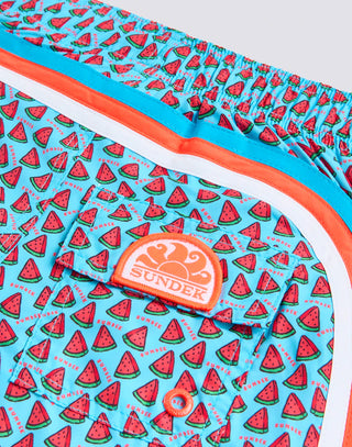 SUNDEK BOXER MARE CON STAMPA FRUIT FIESTA E ARCOBALENO SUL RETRO JR B504BDRT3FF A61FF