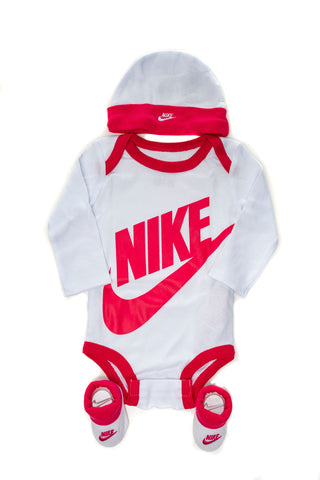 NIKE SET BODY CAPPELLO E STIVALETTI CON LOGO JR LN0134 A9P