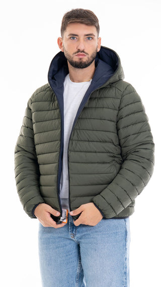 SAVE THE DUCK EZRA REVERSIBLE HOODED JACKET MEN D33600M MATT19 90000