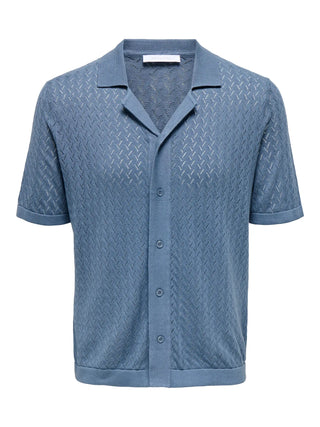 ONLY&SONS SANTO CAMICIA IN MAGLIA TRAPUNTATA 22037096 CHB