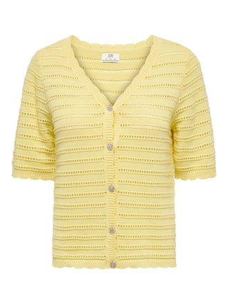 JACQUELINE DE YONG ANJA CARDIGAN CON SCOLLO A V 15366211 DEC