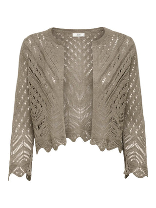 JACQUELINE DE YONG CARDIGAN SUN 3/4 CROPPED SENZA BOTTONI TRAFORATO DONNA 15184486 SPT