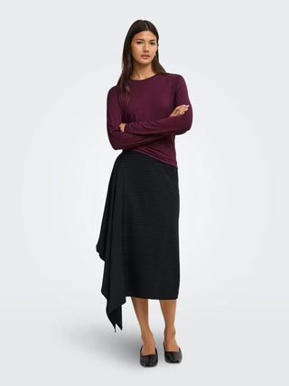 ONLY BAMBOO T-SHIRT DONNA 15377113 FIG
