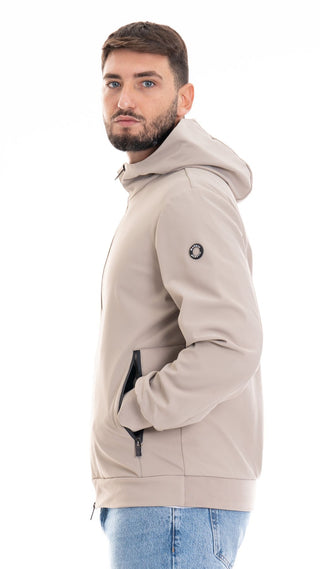 MARKUP GIUBBOTTO CON CAPPUCCIO IN NEOPRENE UOMO MK794016 BEI