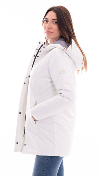 MARKUP TECHNICAL FABRIC JACKET WITH HOOD WOMEN MW24008 BNC