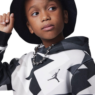 NIKE JORDAN MJ FLIGHT MVP AOP PULLOVER HOODIE JR 95C659 782